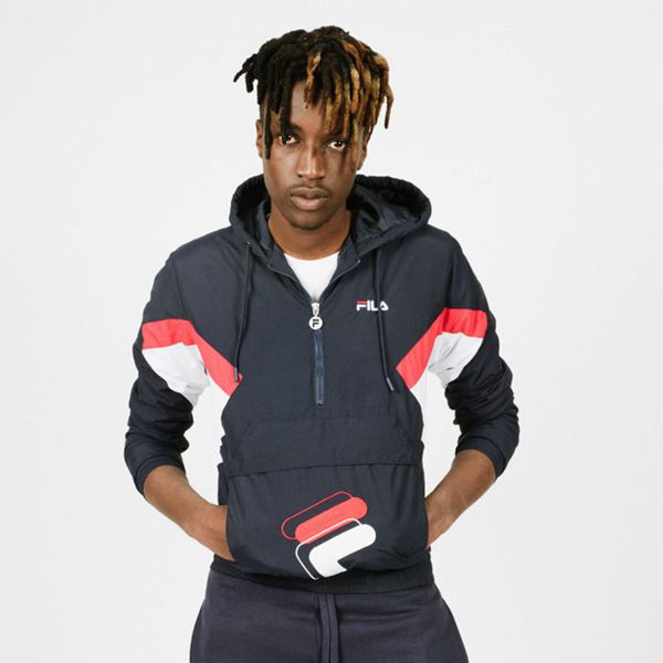 Fila Harden Men's Hoodies - Navy/White/Red,NZ 327-39657